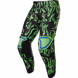 Fox 180 Peril Pantalon de motocross, noir-vert, taille 32 pour Hommes