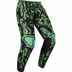 Fox 180 Peril Pantalon de motocross, noir-vert, taille 34 pour Hommes