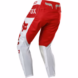 FOX 360 Nobyl Pantalon de motocross, blanc-rouge, taille 28 pour Hommes