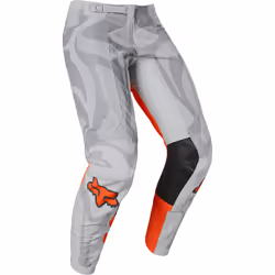FOX Airline Exo Pantalon de motocross, gris-orange, taille 30 pour Hommes
