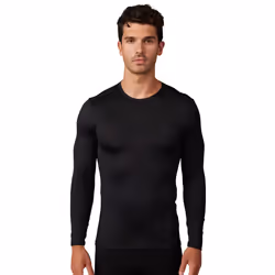 FOX Tecbase LS Baselayer Chemise fonctionnelle, noir, taille M pour Hommes