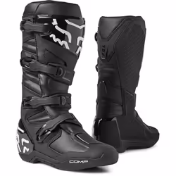 FOX Comp Bottes de motocross, noir, taille 45 pour Hommes