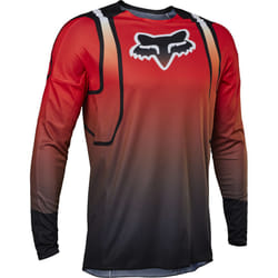 FOX 360 Vizen Maillot de motocross, noir-rouge, taille L pour Hommes