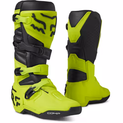 FOX Comp Bottes de motocross, noir-jaune, taille 46 pour Hommes