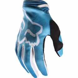 FOX 180 Toxsyk Gants de motocross pour dames, noir-turquoise, taille XL pour Femmes