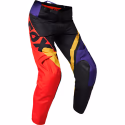 FOX 180 Xpozr Pantalon de motocross jeunesse, noir-rouge-jaune, taille 24