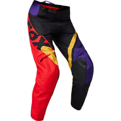 FOX 180 Xpozr Pantalon de motocross jeunesse, noir-rouge-jaune, taille 24