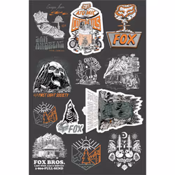 FOX Atlas Ensemble d’autocollants, multicolore pour Hommes