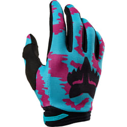 FOX 180 Nuklr Gants de motocross, noir-turquoise, taille 2XL pour Hommes