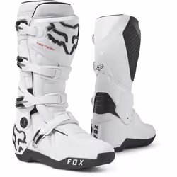 FOX Motion Bottes de motocross, blanc, taille 45 pour Hommes
