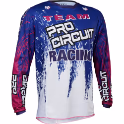 FOX 180 Pro Circuit Maillot de motocross, pourpre, taille L pour Hommes