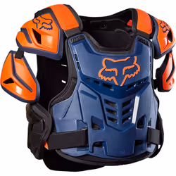 FOX Raptor Veste protectrice, bleu-orange, taille S M pour Hommes