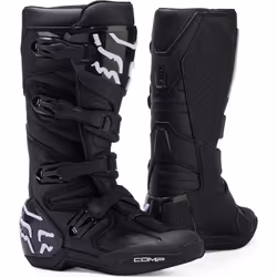 FOX Comp 2023 Bottes de motocross pour jeunes, noir, taille 42