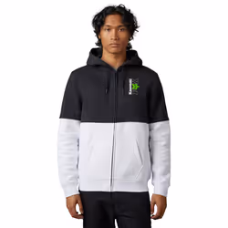 FOX X Kawi Sweat à capuche Zip, noir-blanc, taille L pour Hommes