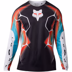 FOX 360 Syz Maillot de motocross, noir-blanc, taille 2XL pour Hommes