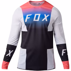 FOX 360 Horyzn Maillot de motocross, noir-blanc, taille L pour Hommes