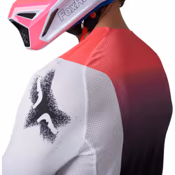 FOX 360 Horyzn Maillot de motocross, noir-blanc, taille L pour Hommes