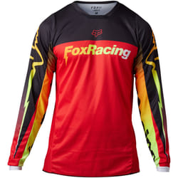 FOX 180 Statk Maillot de motocross, rouge, taille L pour Hommes