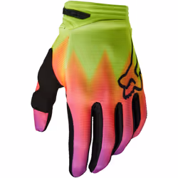 FOX 180 Statk Gants de motocross, rose-jaune, taille XL pour Hommes