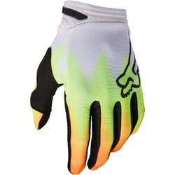 FOX 180 Statk Gants de motocross, rouge-jaune, taille XL pour Hommes