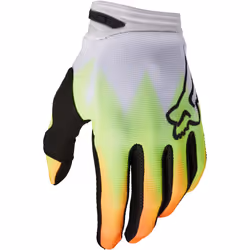 FOX 180 Statk Gants de motocross, rouge-jaune, taille 2XL pour Hommes