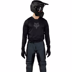 FOX 180 Blackout 2023 Maillot de motocross, noir, taille S pour Hommes