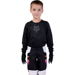 FOX 180 Blackout Maillot de motocross pour enfants, noir, taille M pour Des gamins
