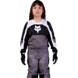 FOX 180 Nitro Pantalon de motocross pour les jeunes, noir-gris, taille XL