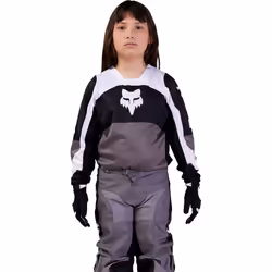 FOX 180 Nitro Pantalon de motocross pour les jeunes, noir-gris, taille 26