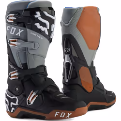 FOX Instinct Bottes de motocross, noir-gris, taille 47 pour Hommes