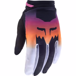 FOX 180 Flora Ladies Gants de motocross, noir-rose, taille XL pour Femmes