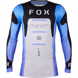 FOX Flexair Magnetic Maillot de motocross, noir-blanc-pourpre, taille XL pour Hommes