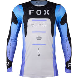 FOX Flexair Magnetic Maillot de motocross, noir-blanc-pourpre, taille XL pour Hommes