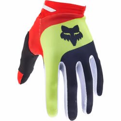 FOX 180 Ballast Gants de motocross, noir-blanc-rouge, taille S pour Hommes