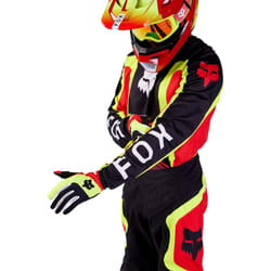 FOX 180 Ballast Maillot de motocross, noir-rouge, taille XL pour Hommes