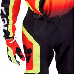 FOX 180 Ballast Pantalon de motocross, noir-rouge, taille 34 pour Hommes