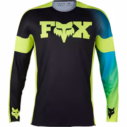 FOX 360 Streak Maillot de motocross, noir-jaune, taille M pour Hommes