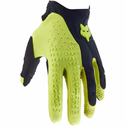 FOX Pawtector Gants de motocross, noir-jaune, taille 2XL pour Hommes