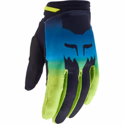 FOX 180 Flora Gants de motocross filles, noir-bleu-jaune, taille S pour Les filles