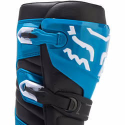FOX Comp Bottes de motocross, bleu-jaune, taille 48 pour Hommes