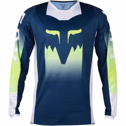 FOX 180 Flora Maillot de motocross, bleu, taille 2XL pour Hommes