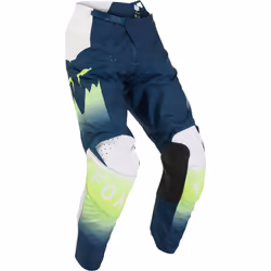 FOX 180 Flora Pantalon de motocross, blanc-bleu, taille 30 pour Hommes