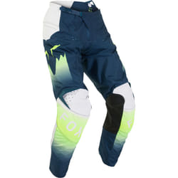 FOX 180 Flora Pantalon de motocross, blanc-bleu, taille 30 pour Hommes