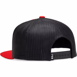 FOX Absolute Mesh Casquette Snapback pour les jeunes, noir-rouge