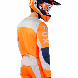 FOX 180 Nitro Maillot de motocross, orange, taille L pour Hommes