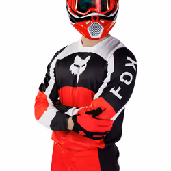 FOX 180 Nitro Maillot de motocross, rouge, taille 2XL pour Hommes