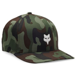 FOX Head Camo Tech Flexfit Casquette, vert-brun, taille S M pour Hommes