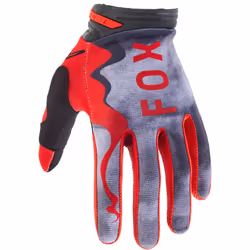 FOX 180 Atlas Gants de motocross, noir-gris-rouge, taille 2XL pour Hommes