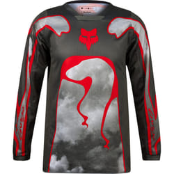 FOX 180 Atlas Maillot de motocross jeune, gris-rouge, taille XL