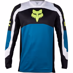 FOX 180 Nitro Maillot de motocross, bleu, taille 2XL pour Hommes
